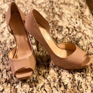Nude colored Jessica Simpson heels